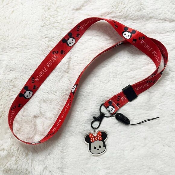 🔮 5/$25 Disney Minnie Mouse Tsum‎ Tsum Key Chain Lanyard - Picture 1 of 3